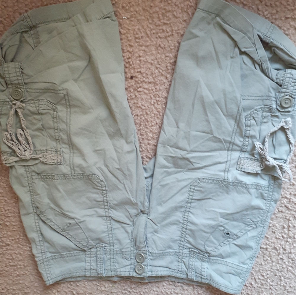 Olive green shorts
